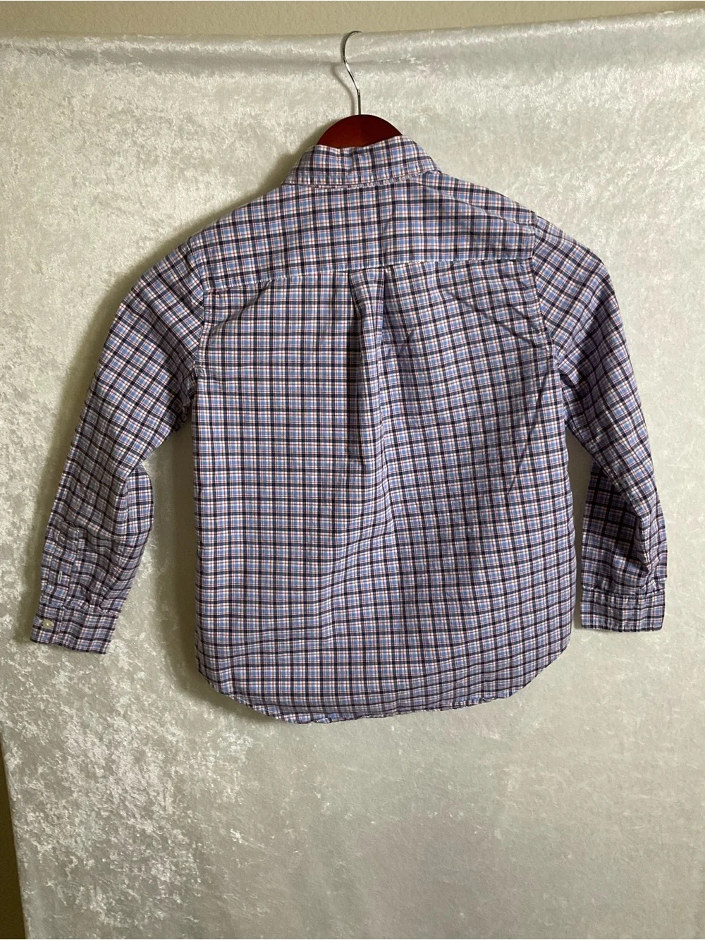 Ralph Lauren Blue and Purple Plaid Button-Down Shirt